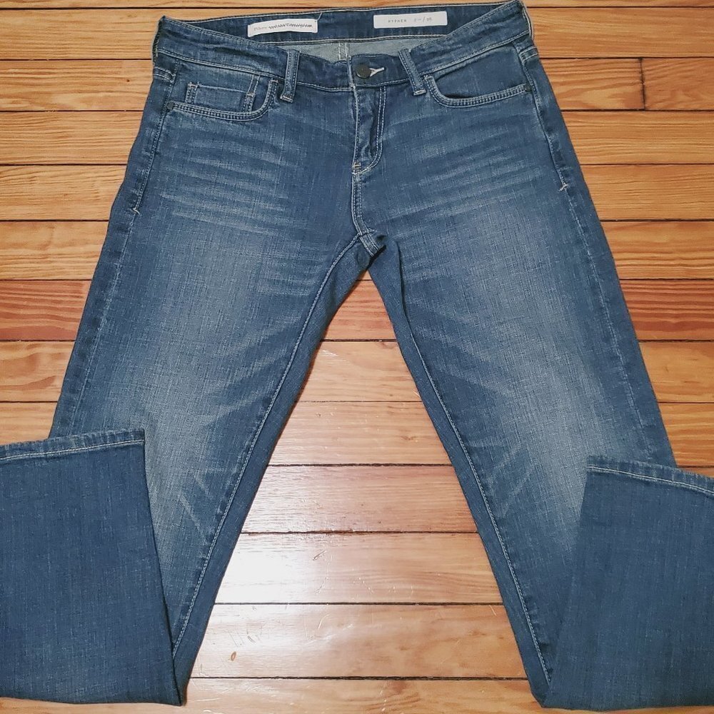 Pilcro And The Letterpress Hyphen Mid Rise Jeans Sz 26 - Picture 3 of 12